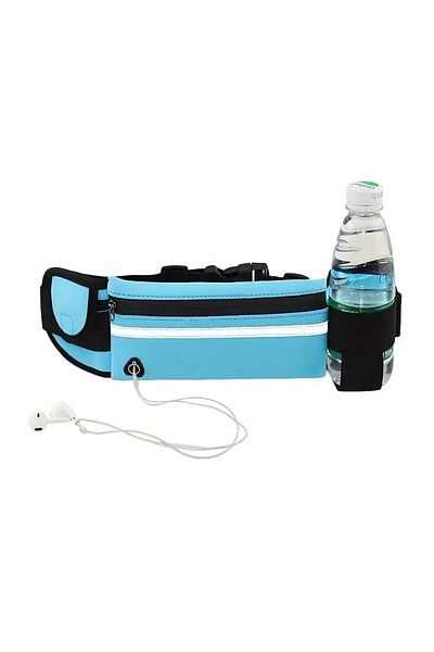 GlassySKY Sports Waist Bag with Lightweight Waterproof Water Bottle Holder, for Outdoor Activities