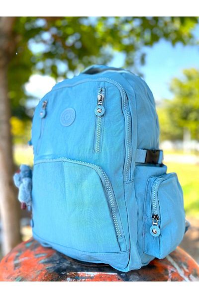 Bonjour Large Volume Rain Water Repellent Fabric Backpack with 6 Zippers Suitable for School