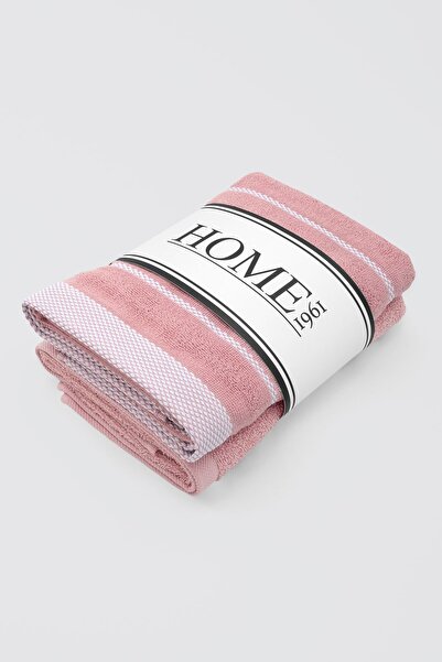 HOME 1961 50x90 Жакардовий смугастий набір з 2 штук - м'який колір, висока водопоглинання, бавовна (Hayden)