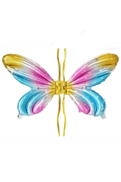 Le Mabelle Multicolored Butterfly Foil Party Balloon