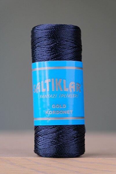 SALTIKLAR Kordonet Örgü Nakış Ve Dantel Ipi Kordonet Ip 100gram/300metre Lacivert-05