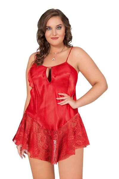 MOONGIRL KADIN BATTAL SATEN GECELİK