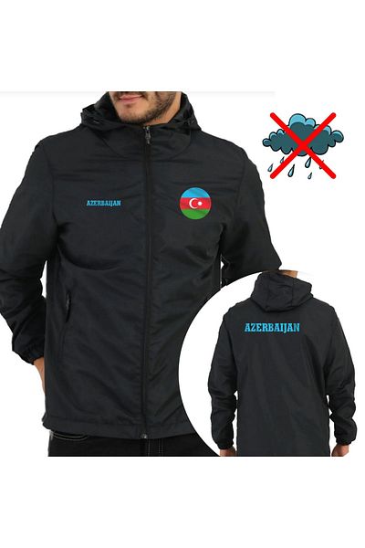 SARI Αδιάβροχο Αζερμπαϊτζάν Azey1 - Χαλαρή εφαρμογή