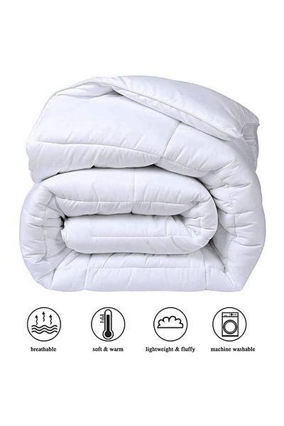 LİNDOA Double Microfiber Silicone Quilt Set - 1 Quilt, 2 Pillows