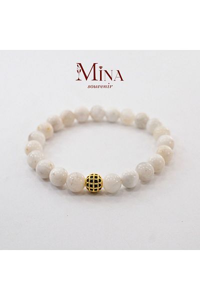 Mina Souvenir Special Stone Moon Stone Natural Stone for Women (Suitable for Evil Eye, Toughness, Piece and Birth Care)