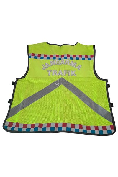SEVEROZ Vestă de trafic Jandarma Model nou (cu plasă)-Vestă de trafic-Vestă fosforescentă-Material militar