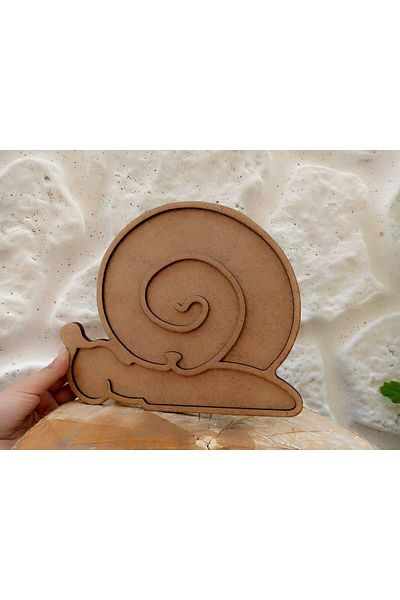 AllFayLazer Wooden Children's Mosaic - Snail Figure, Educational Game, Children's Activity