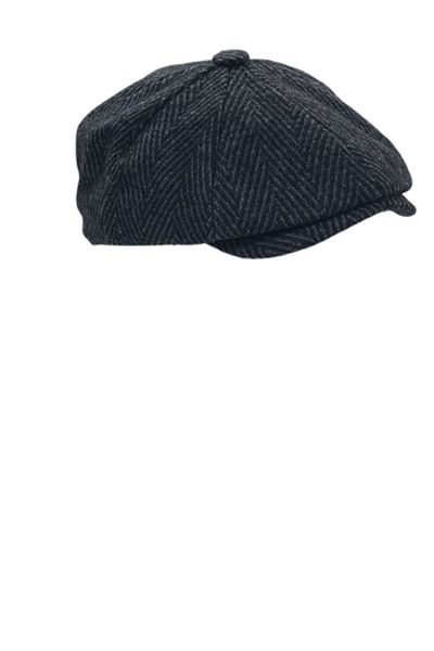 Hoppe Winter Stamped English Style 8-Piece Peaky Blinders Cap Hat