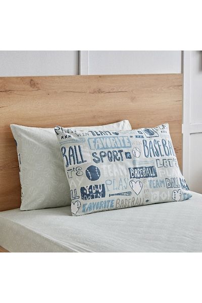 Home Box Arcade Win Win Kapas 2-Piece Pillow Cover Set - 50x75 cm