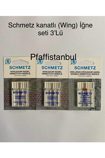 SCHMETZ Kanatlı ( Wing ) Iğne Seti 3'lü