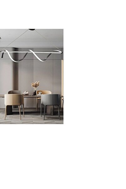 RSCOLLECTIONS Meridyen Kıvrım Yemek Masası Avize