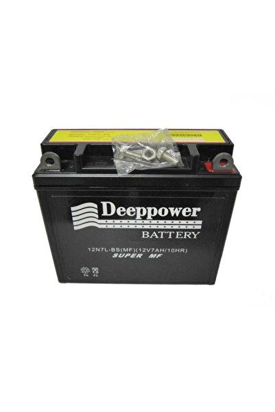 DEEPPOWER Motosiklet Akü Motor 12n7l-bs (12v 7ah/10hr) Uyumlu