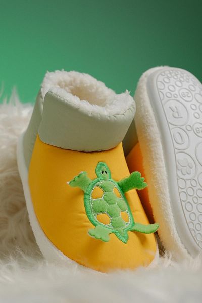 Oksit Αντιολισθητική σόλα Thermal Heat Turtle Pattern - Βρεφικές και παιδικές παντόφλες Home Boots