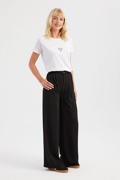 Hiccup Tricou din bumbac cu decolteu cu inimă