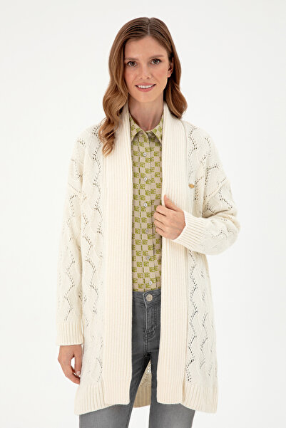 U.S. Polo Assn. Women's Cream Knitwear Cardigan 50293056 -Vr071