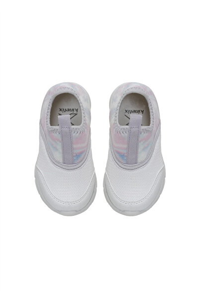 Kinetix Brayn 3Fx Pt Kids White-Pink-Yellow Slip-On Sneaker Shoes