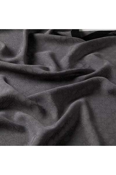 ipekevi Four Seasons Silver Monogram Shawl