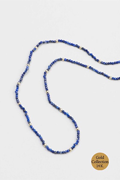 So CHIC... Lapis Taşlı 14 Ayar Altın Kolye