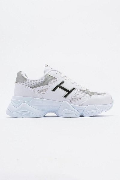 Ccway Pantofi sport Anorak de damă ALB ARGINT