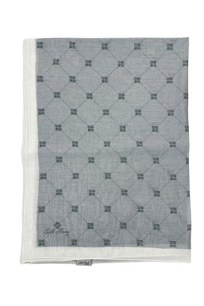 Silk Home Olinda Silver White Shawl