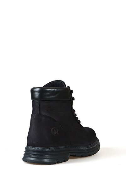 Hammer Jack Ανδρικές μπότες Ans Γνήσιο Δερμάτινο Μαύρο