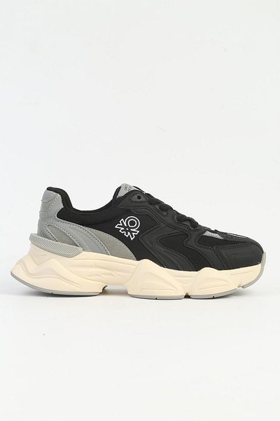 Benetton Women's Black Sneakers - Imported Bni-11121