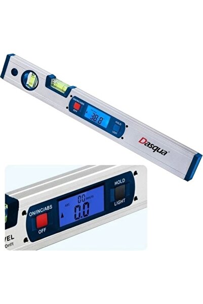 Genel Markalar 8301-2645 Dijital Eğim Ölçer 40 cm | Mıknatıslı ve Işıklı LCD Ekran