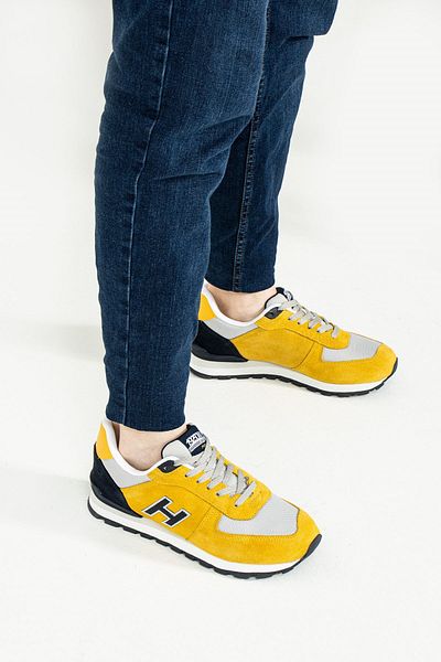 Hammer Jack Yellow - Peru 102 19250 Genuine Leather Comfort Casual Sneaker Sports Shoes