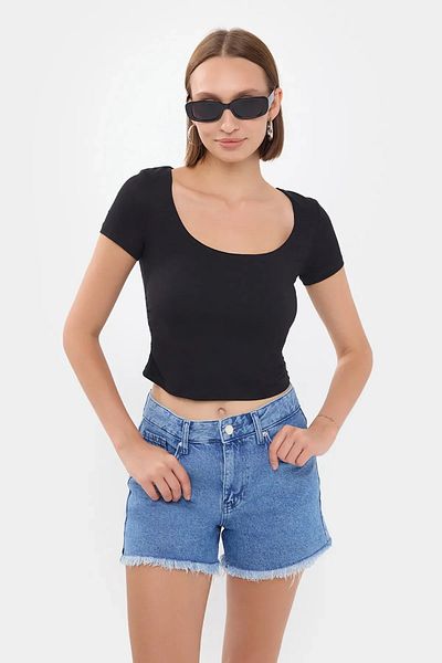 Hiccup Crop Top - Design cu decolteu