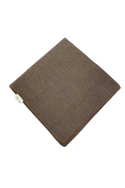 MİRAY Βαμβακερό κασκόλ Miray Plain - Dark Mink
