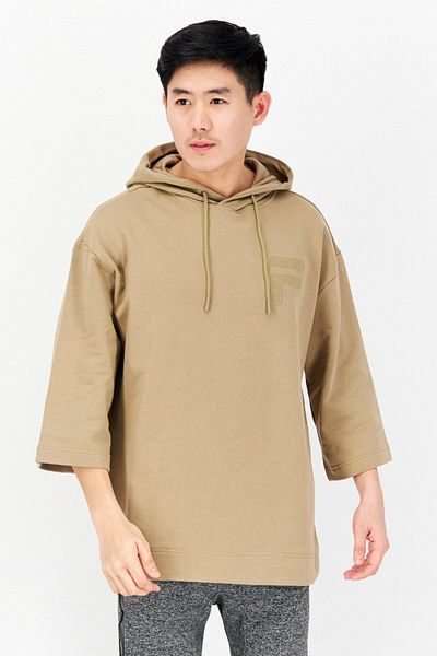 Fila Men Sportswear Fit Training Hoodie, Tan