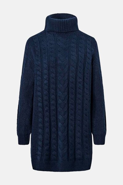 Tchibo Women Textured Sweat Dress, Navy