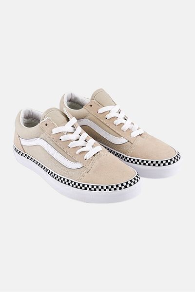 Vans Kids Boy Lace Up Sport Shoes, Light Taupe