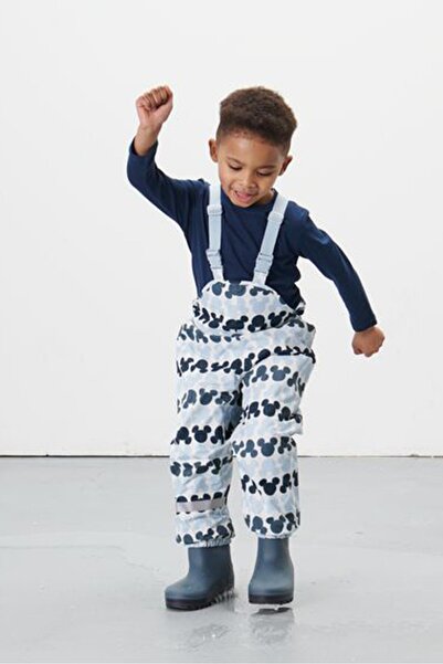Tchibo çocuk Erkek çocuk Her Yere Baskılı Yağmur Pantolonu، مافي