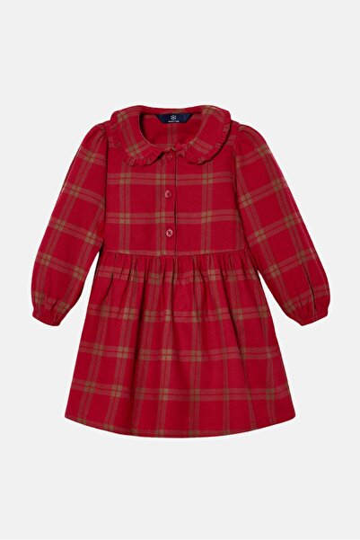 Tchibo Kids Girl Plaid Dress, Red Combo