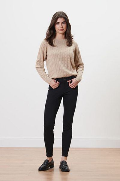 Tchibo Women Skinny Fit Solid Jegging Pants, Black