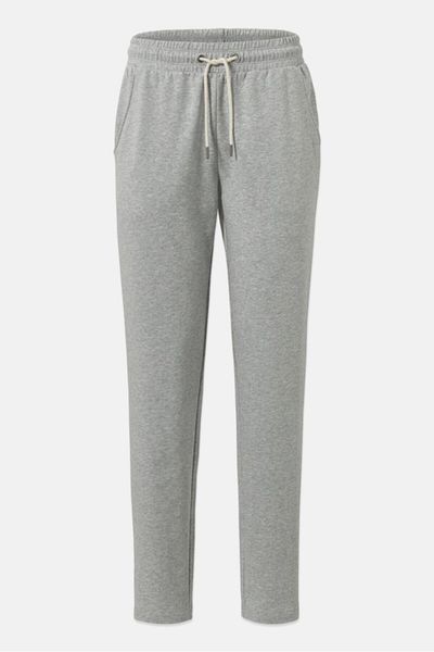 Tchibo Women Regular Fit Stretchable Heather Sweatpants, Grey