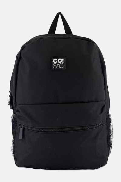 Go! Sac Men Brand Logo Backpack 40 H x 32 L x 11 W cm, Black