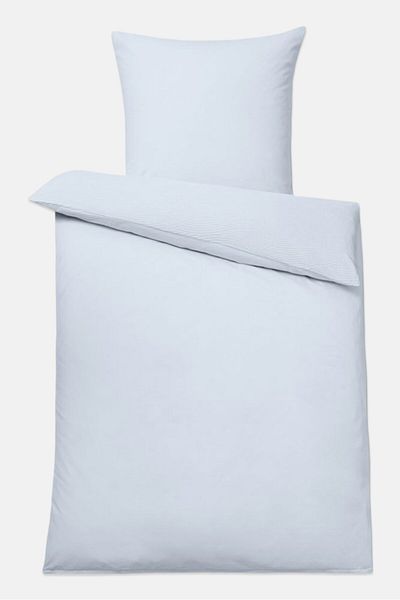 Tchibo طقم لحاف جاكار منقوش 135 × 200 سم، أزرق فاتح