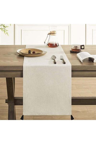 Markaev Λινό με υφή Tassel Runner 45 x 130