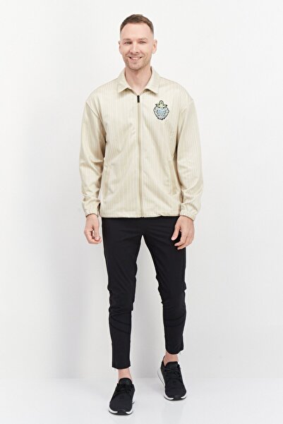 Fila Men Sportswear Fit Training Jacket, Khaki Combo