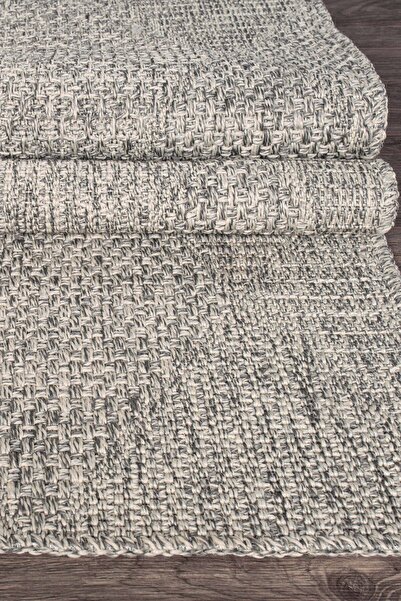 Konfor Halı Rusticana 3104 Natural Jute Carpet Modern Knitted Rug