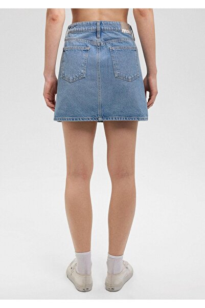 Mavi M 1310204 -87098 Fusta de blugi pentru femei Bailey No Case Silver Denim