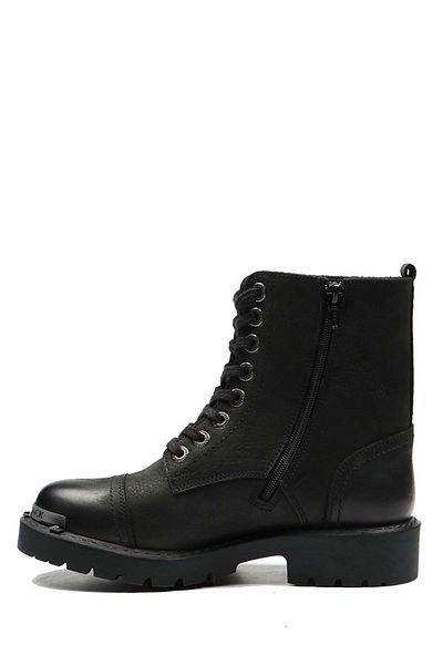 Hammer Jack Μαύρα πλυμένα ανδρικά μποτάκια Nubuck