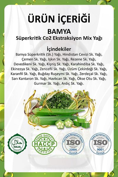 Gökçek Şifa 100 ml Okra Supercritical Mix Oil - OKRA SUPERCRITICAL MIX OIL