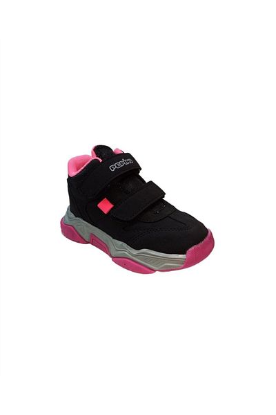 PEPİNO KİDS Pepino Kids 1387 Pt. Παιδικά (26-30) Μποτάκια Μαύρα-φωσφόρο-φούξια