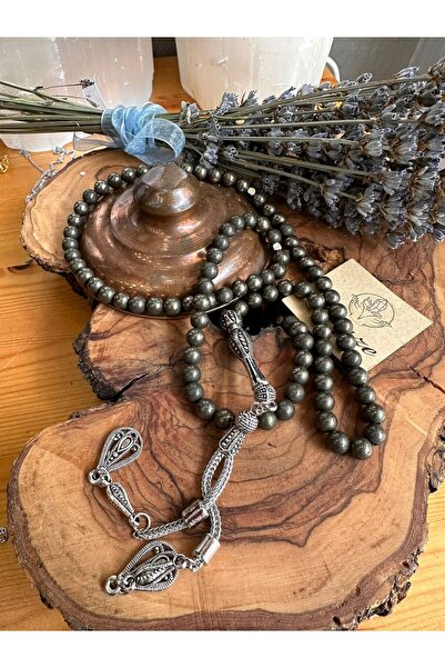 parze doğaltaş 99 χάντρες προσευχής από φυσική πέτρα πυρίτη