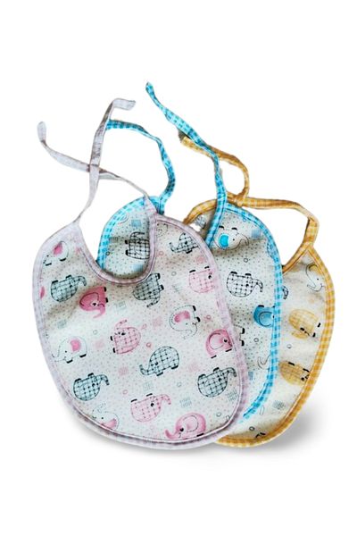 AC BOX 3 Cute Patterned Oilcloth Bibs