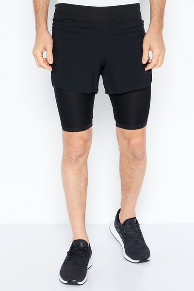 New Balance Men Athletic Fit Drawstring Training Shorts, Black