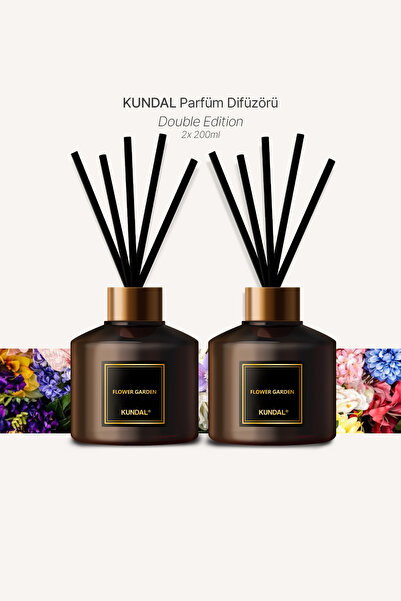 Kundal Parfüm Difüzörü Temel Seri KUNDAL Perfume Diffuser 200ml 2 Adet (Flowe...